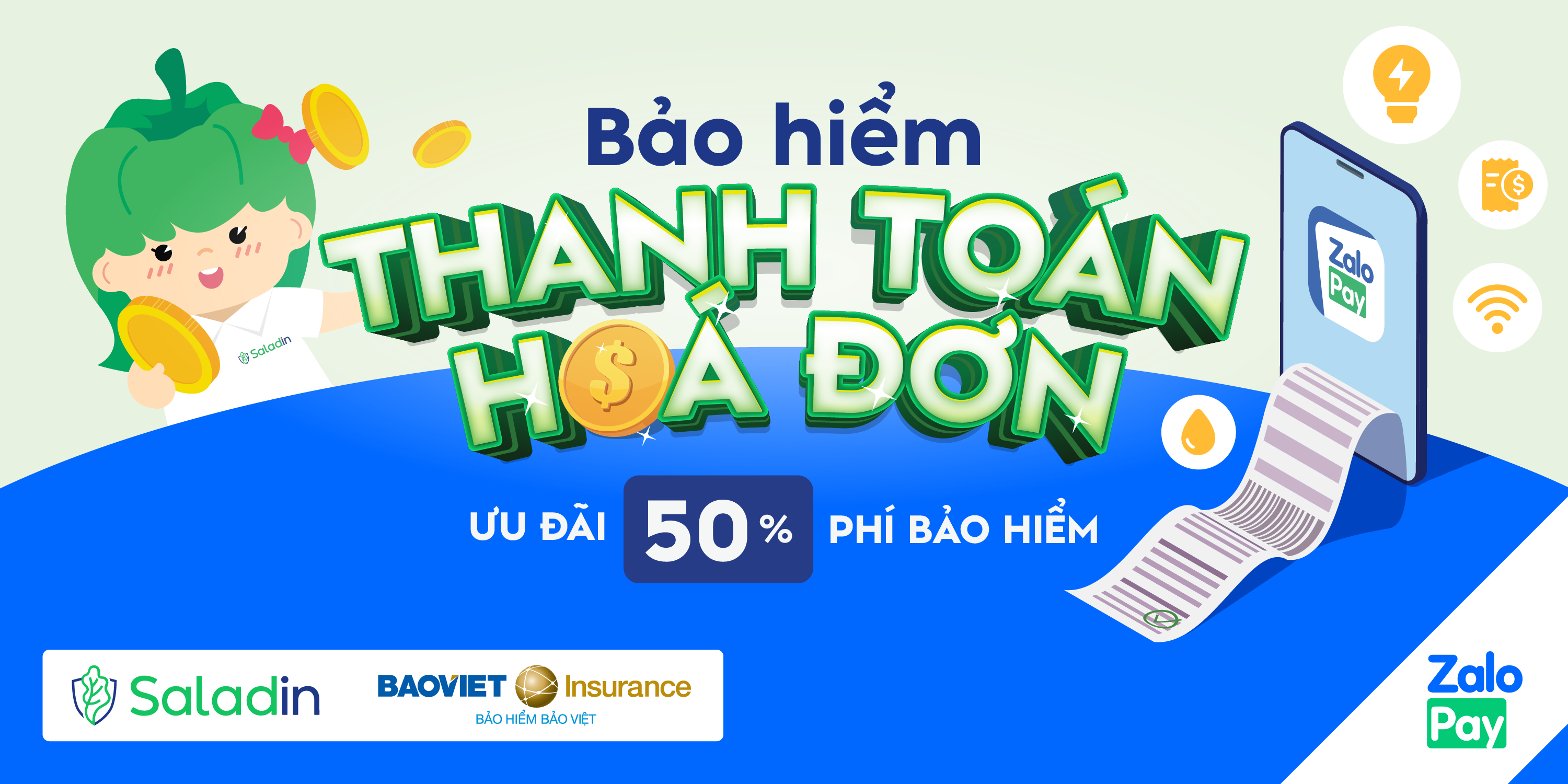Bảo hiểm Bảo Việt hợp tác cùng Saladin, ví điện tử Zalo Pay